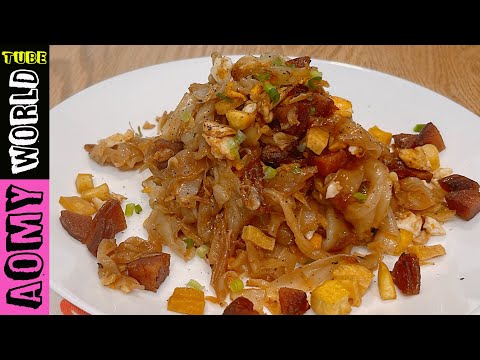 The Easiest Stir Fry Dish | STIR FRY Chinese Sausage NOODLES Recipe | Thai Recipes | AomyWorldTUBE