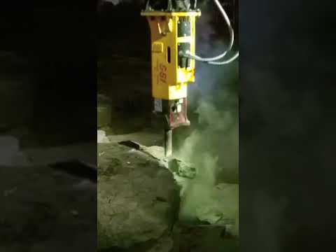 SSI ROCK BREAKER WORKING IN TATA HITECHI MACHINE