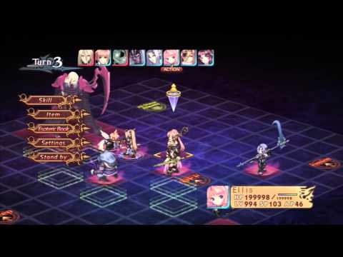 Record of Agarest War - Level 999 Chaos boss battle (HD Ver)