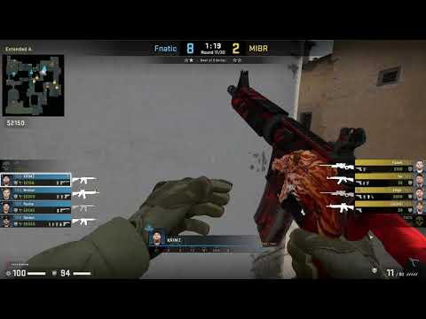 CSGO POV Demo Fnatic KRIMZ 47/24 vs MIBR de dust2