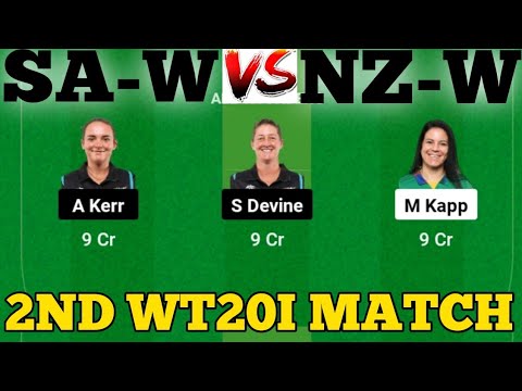 SA-W vs NZ-W || NZ-W vs SA-W Prediction || SA W VS NZ W 2ND WT20I MATCH