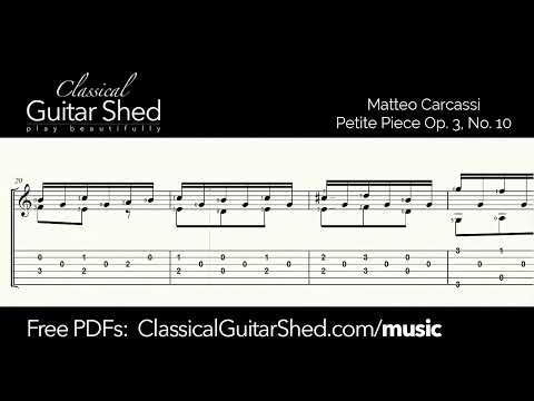 [Free PDF] Matteo Carcassi - Petite Piece Op. 3 No. 10