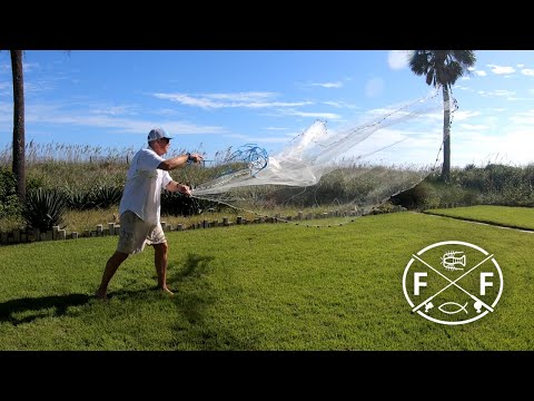 Easy Cast Net Method for 7-8 Foot Nets