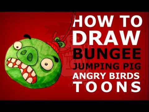 How to draw Angry Birds Toons episode 14 - Dopeys On A Rope
