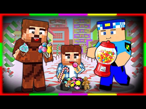 KURABİYE ADAM ŞEHRİMİZİ ŞEKER YAPTI! 😱 - Minecraft