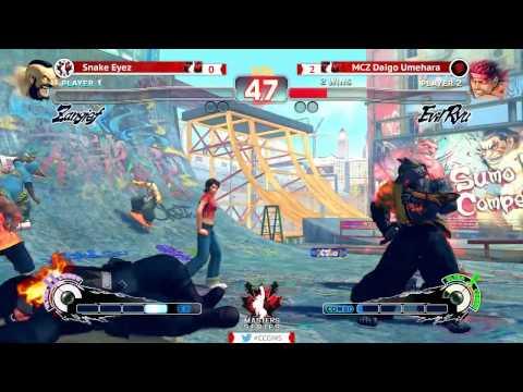 Daigo (Evil Ryu) vs Snake Eyez (Zangief) - #USF4 #CanadaCup