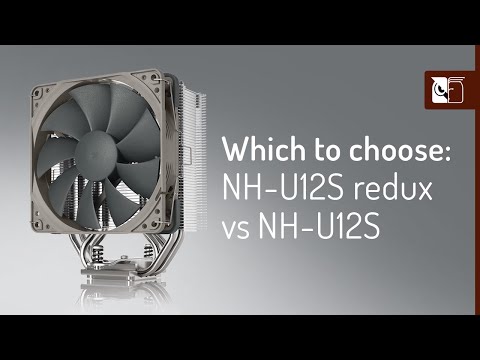 Noctua NH-U12S chromax.juodas procesoriaus aušintuvas 12 cm video