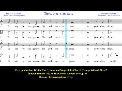 Drop, drop, slow tears. Orlando Gibbons. Voces8