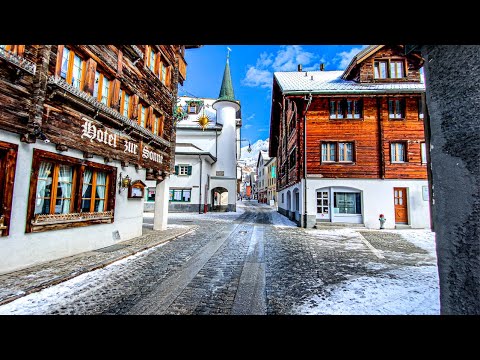 Andermatt ist ein magisches Schweizer Dorf im Winter ❄️ Switzerland 4K 🇨🇭