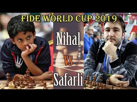 Nihal Sarin won against Safarli in 37 Moves! FIDE World Cup 2019