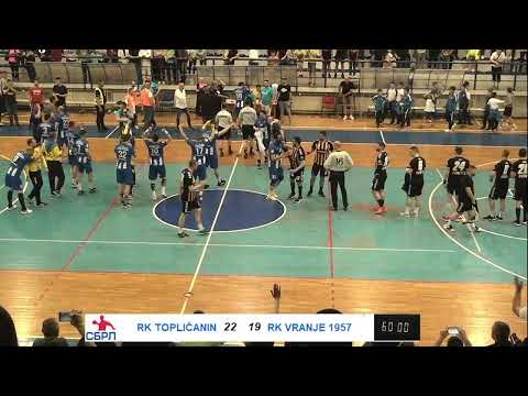 SBRL 21. kolo / IZ / RK Topličanin - RK Vranje 1957