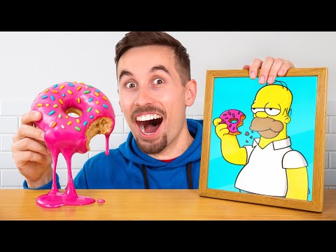 MANGIO solo CIBO dei CARTONI ANIMATI per 48H!! 🍩