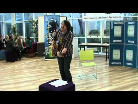 Bournemouth University Student performing Shine A Light by McFly ft. Taio Cruz
