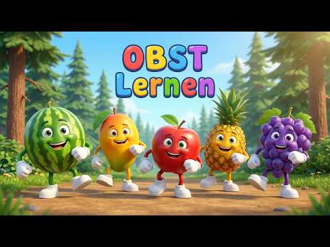 Apfel, Banane & Co: Obst lernen für Kinder 🍎 Tolle Kinderlieder Deutsch zum Mitsingen 🎤