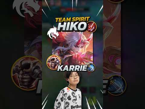 Team Spirit Hiko Karrie Fighter S37 Build! Mobile Legends #mobilelegends #mlbb #gaming