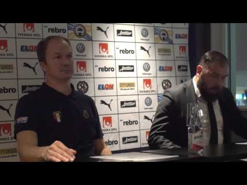 Presskonferens med Alexander Axén och Thomas Andersson