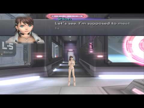 Xenosaga III HD Cutscene 026 - Dinah's Arrival (Orbital Tower) - JAPANESE - SWIMSUIT MODE