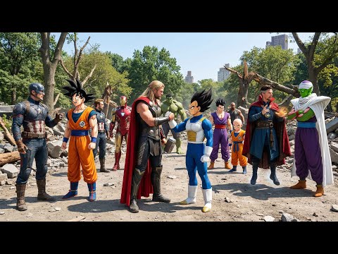 What If  Dragon Ball Z VS Marvel Avengers in EPIC Crossover Battle!