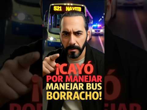 🚨 ¡Motorista ebrio sorprendido en plena ruta! 🍻🚌