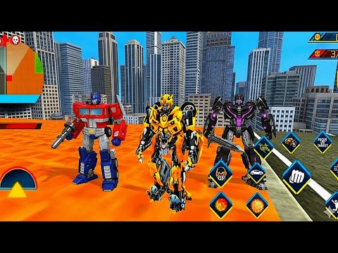 Grand Robot Car Transform: Robot City Battle - Android Gameplay 