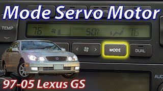 Replacing "Mode" Switch Motor - Lexus GS