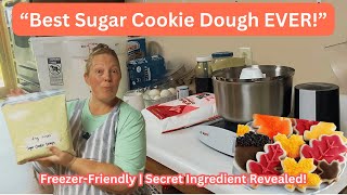 The Fluffiest Sugar Cookie Dough EVER | My Secret Recipe + Freezer Tips! #everybitcountschallenge