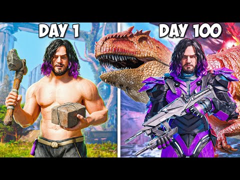 I Have 100 DAYS To Beat The Alpha Titan In Ark Survival Ascended [Extinction]