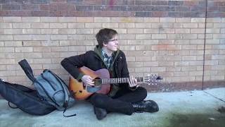 Homeless man sings Art School Wannabe cover and Nobody Cares