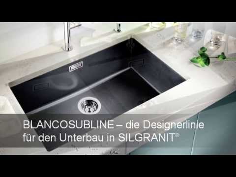 Alt paigaldatav köögivalamu BLANCO SUBLINE 700-U InFino, SILGRANIT™ PuraDur™, 1 kauss, kivihall, 80 cm aluskapile - Video