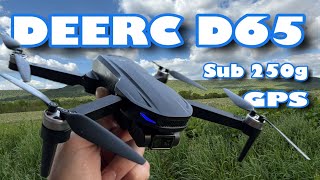 DEERC D65 Sub 250G WiFi GPS Drone - Unboxing & Test Flight