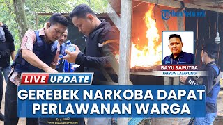 Warga Melawan Petugas Gabungan yang 'Gempur' 2 Desa di Tegineneng, 4 Pelaku Narkotika Diringkus