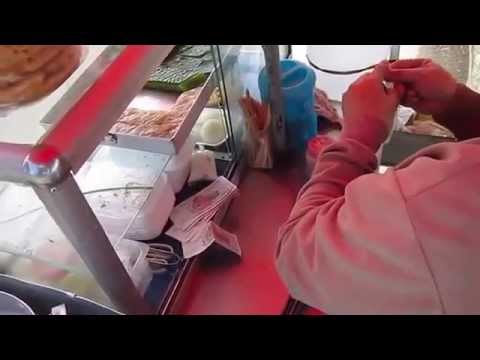 Street food in Phnom Penh along the riverside near Wat Phnom