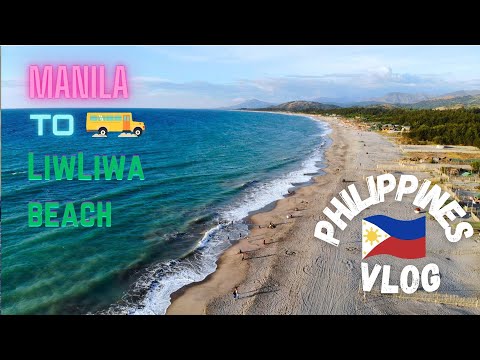 [🇵🇭 4K] Getting to Liwliwa Beach. Manila to San Felipe (Zambales) by bus 🚌