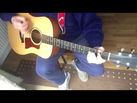 SRV acoustic blues cover Tutorial Part 1
