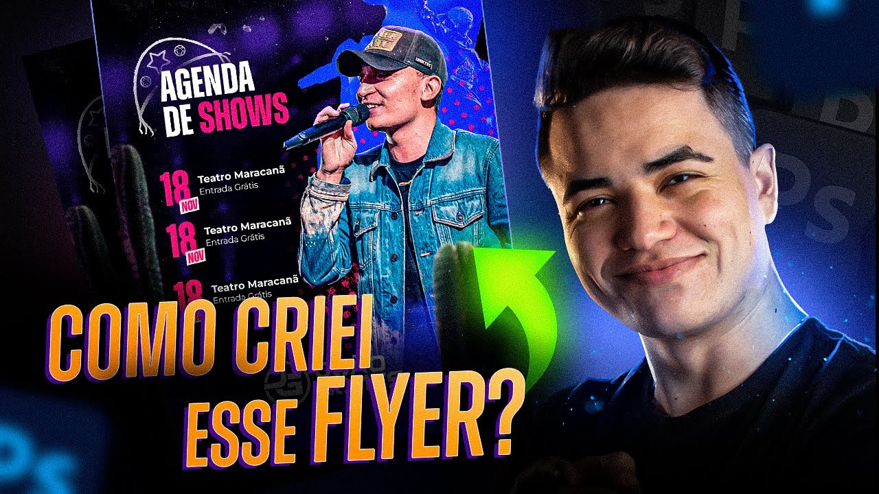 Criando FLYER Profissional no Photoshop  #1 | Agenda de Shows | Tutorial 2022
