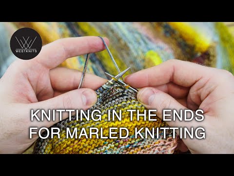 Knitting in the Ends for Marled Knitting