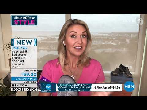 easy spirit BeStrong FrontZip Sneaker