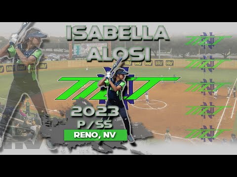 2023 Isabella Alosi 5’9” Pitcher and Shortstop, Softball Skills Video - NV Tilt