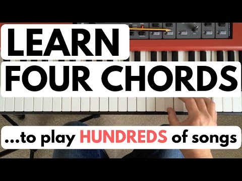 Piano chords for beginners: learn four chords to play hundreds of songs
