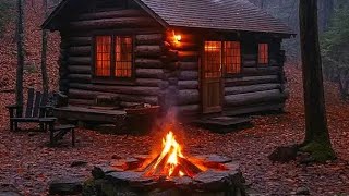 Sleeping music for deep sleeping, deep sleep music, sleeping music,autumn fire place 