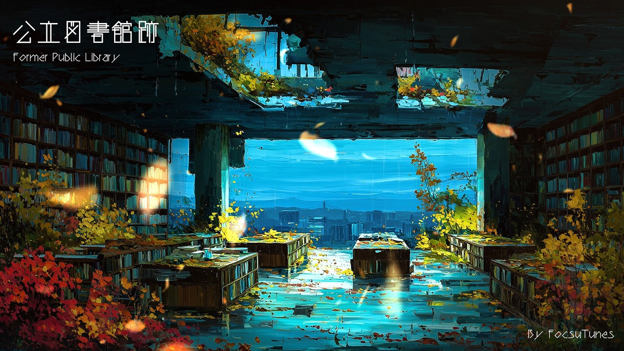 [BGM / Inst] 公立図書館跡 - Former Public Library | relax #ai #aiart