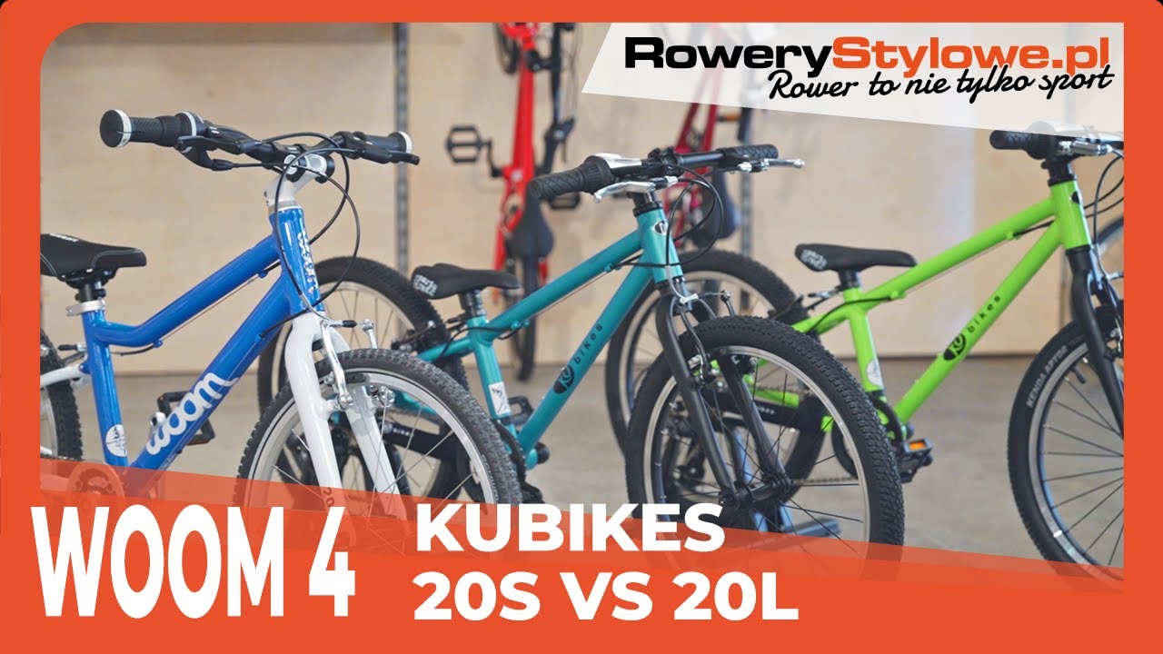 Lekki rowerek dla dzieci z kołami 20 - Woom 4 vs Kubikes 20S vs 20L