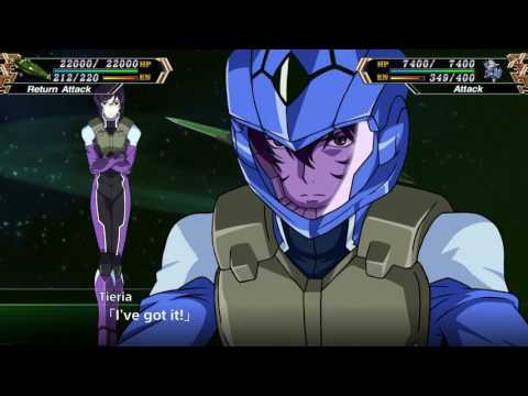 Super Robot Taisen V(ENG): 00 Qan(T) (Tieria Ver) All attacks