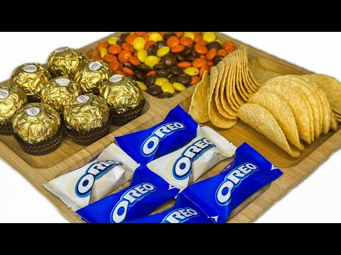 Filling platter with sweets ( ASMR) 