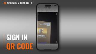 How to use the Trackman Golf App QR Code Sign In feature