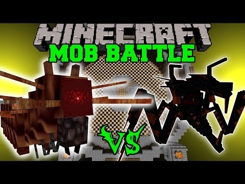 JUMPY BUG VS CRAZY EVIL BUGS - Minecraft Mob Battles - OreSpawn Mods