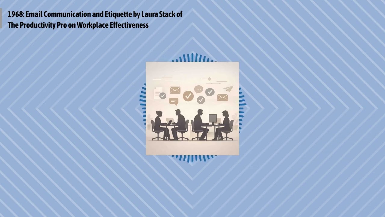1968: Email Communication and Etiquette by Laura Stack of The Productivity Pro on Workplace...