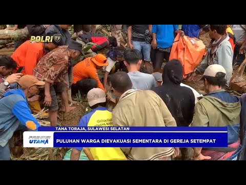 UPDATE KORBAN MENINGGAL LONGSOR TANA TORAJA 18 ORANG