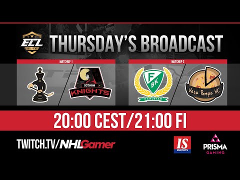 Checkmate vs Gotham Knights & Farjestad BK vs Vesa Pompa HC - ECL 10 (Elite) | NHL 20 EASHL 6s