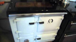 Rayburn solid fuel range cooker.